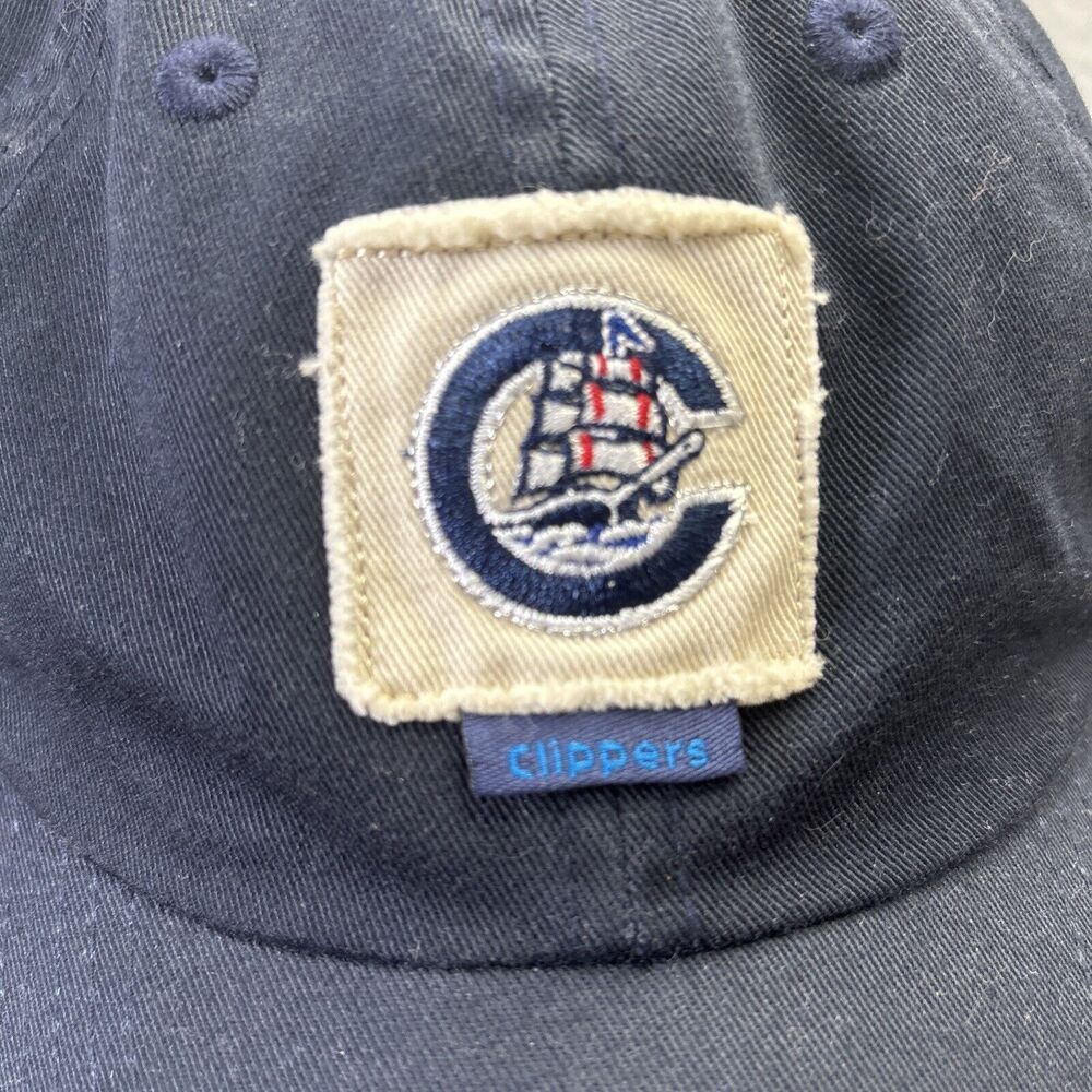VTG Columbus Clippers‎ Snapback Hat Cap Minor League Baseball MLB Navy Patch